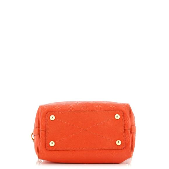 Louis Vuitton Speedy Bandouliere Bag Monogram Empreinte Leather 25 Orange - Picture 4 of 9